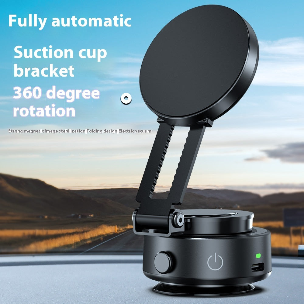 Car Retractable Electric Adsorption Folding Magnetic Car Phone Holder